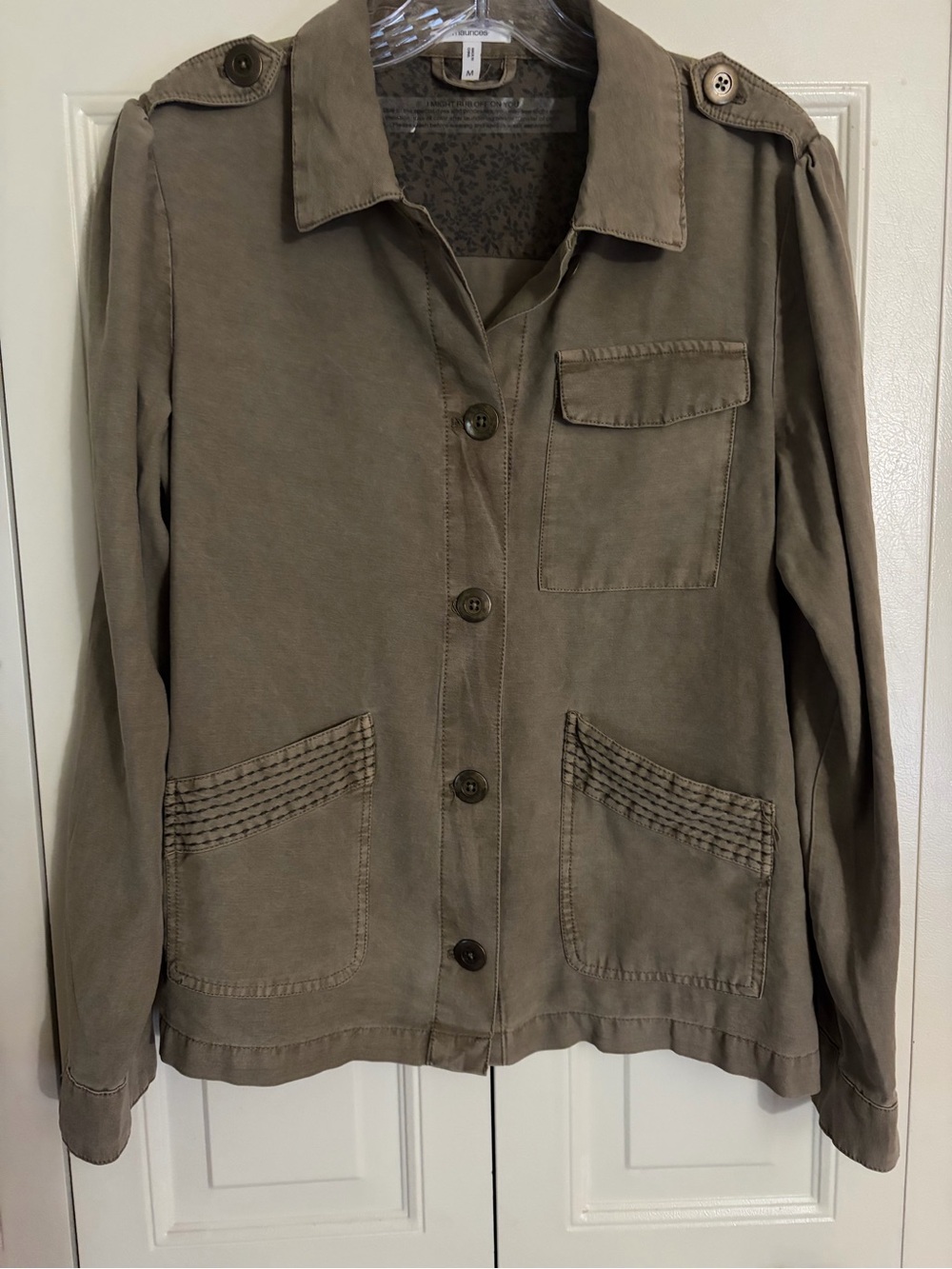 Military Utility Structured Jacket/Blazer Maurices Womens Lightweight Relaxed MD